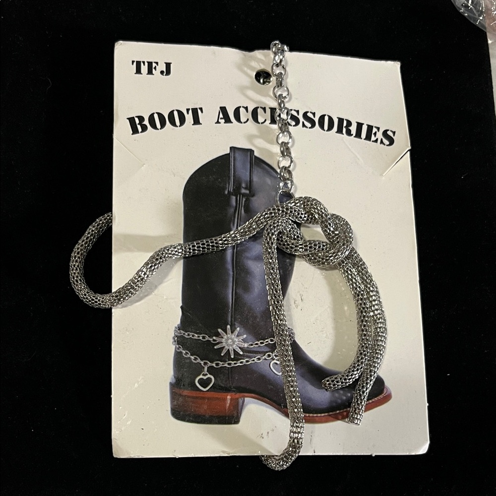 Silver Boot Chain Bracelet